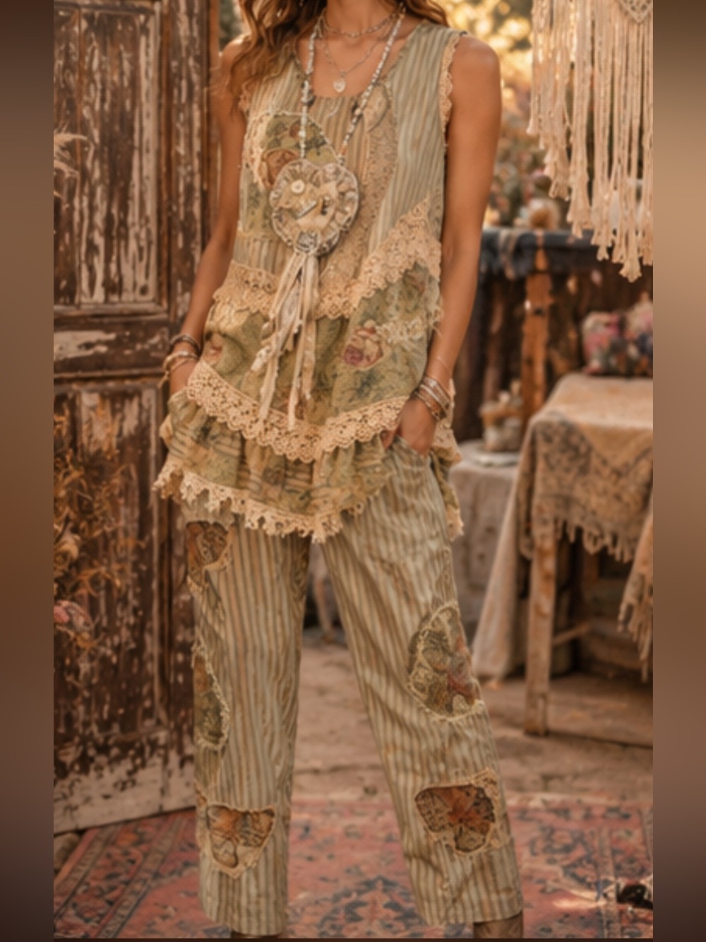 A Rare Bird butterfly Strip top